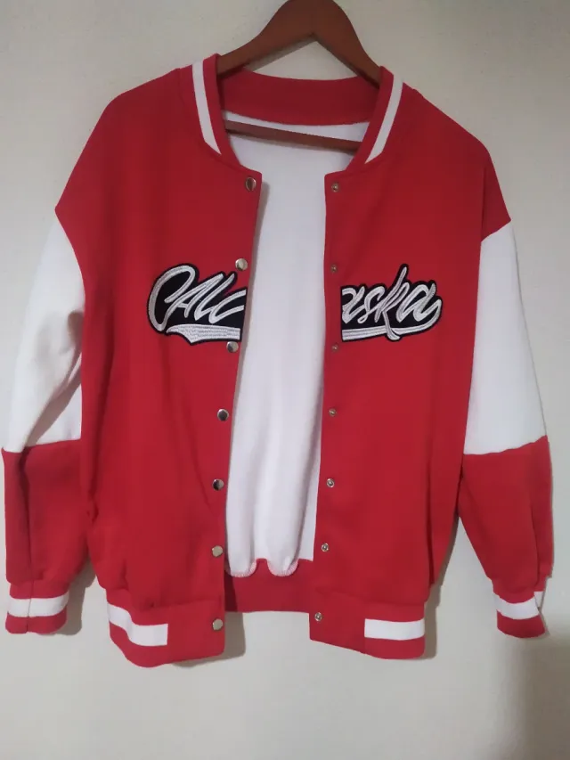 Chaqueta Beisbol Roja y Blanca