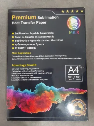 Papel Sublimación Premium MR.R A4 105gsm