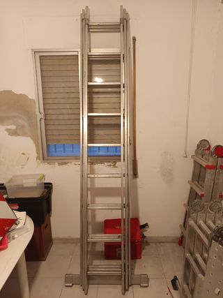 Escalera extensible aluminio