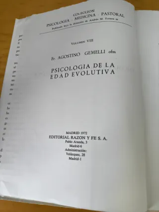 Psicología de la edad evolutiva.