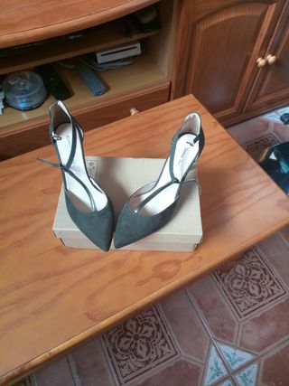 Zapatos de fiesta verdes para mujer