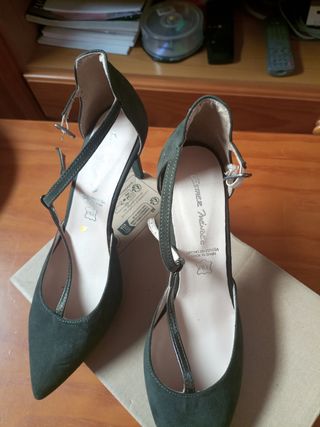 Zapatos de fiesta verdes para mujer