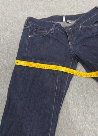 Pantalón Vaquero Mango Mujer Azul