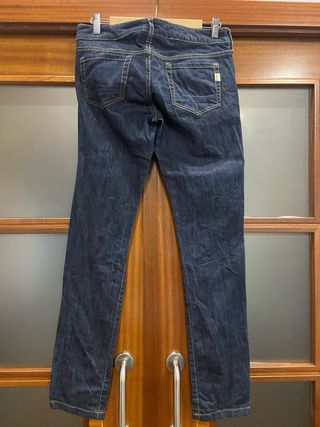 Pantalón Vaquero Mango Mujer Azul