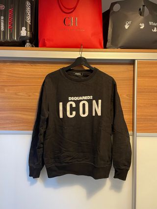 Felpa nera Dsquared2 Icon