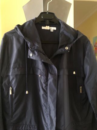 Parka Zara Azul Marino Talla XL