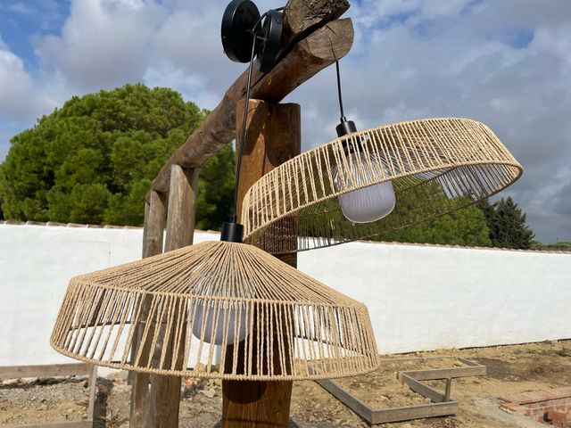 LAMPARA DE TECHO MIMBRE