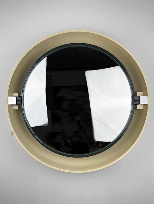 Espejo Space Age retro iluminado Allibert 70s 