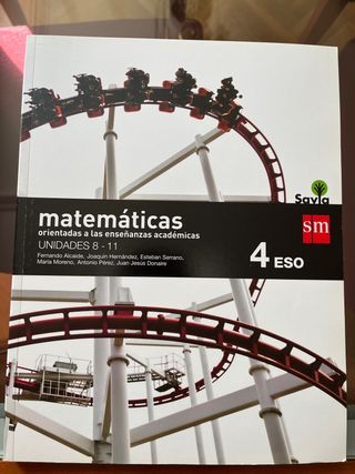 Libro de matemáticas.