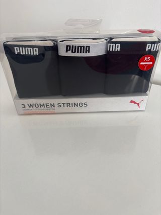 Tangas Puma Mujer XS Negro Sin Estrenar