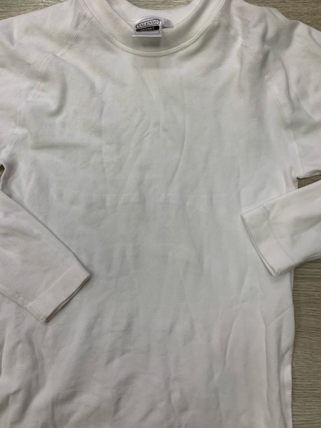 Camiseta térmica manga larga negra y blanca