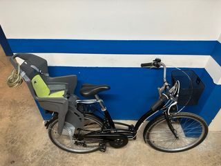 Bicicleta Decathlon Talla M con Silla Niño