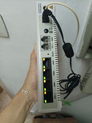 Router Voz Alarma Ethernet Conexión