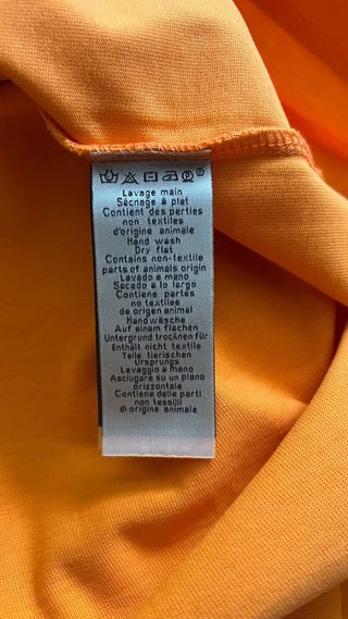 Camiseta Hermes Naranja Talla S Algodón Grueso
