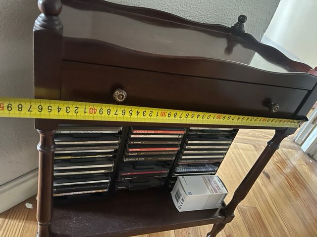 Mesita auxiliar madera con ruedas