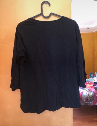 Maglia nera maniche tre quarti