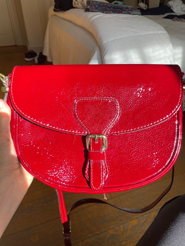 Bolso charol rojo NUEVO