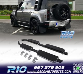 ESTRIBERAS ESTRIBOS LAND ROVER DEFENDER 110 130 20- GRIS