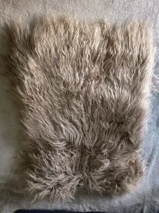 Chaleco ropa de pelo lana y piel cordero auténtica