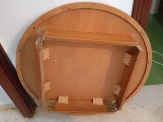 Mesa camilla redonda madera