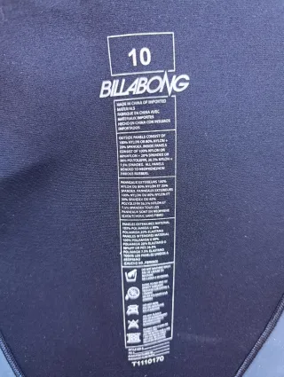 Traje Neopreno Billabong 9-10 años