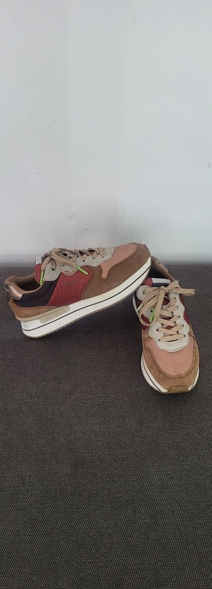 Zapatillas Pepe Jeans Talla 39 Marrón/Rojo