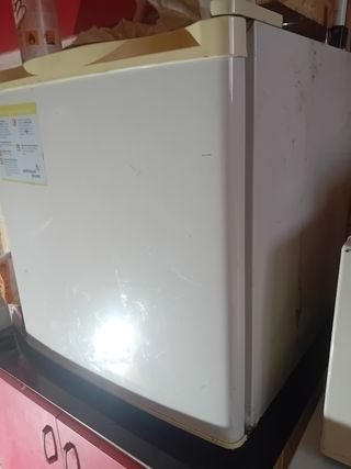 Nevera pequeña blanca