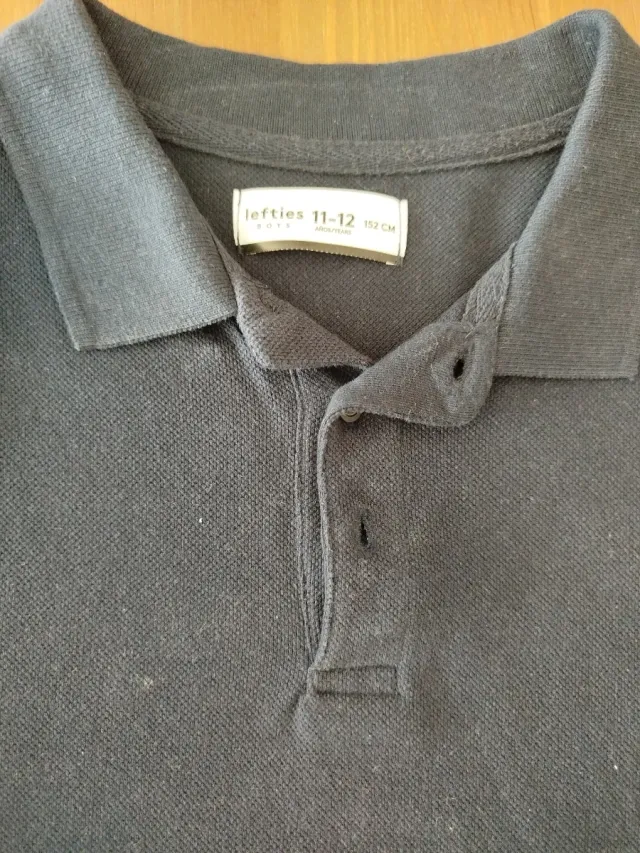 Polo niño azul marino manga corta