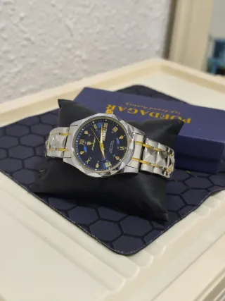 Reloj poedagar Hombre Oro Plata