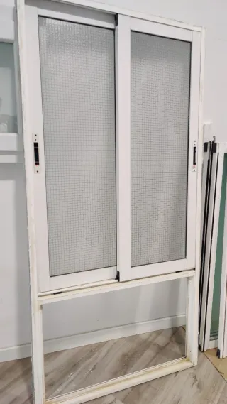 Ventana de galería con vidrio