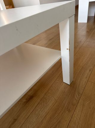 Mesa auxiliar Lack Ikea blanca
