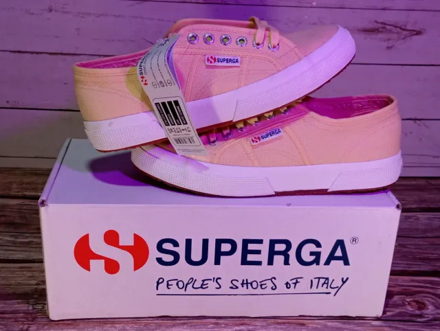 Zapatilla superga amarillo blanco