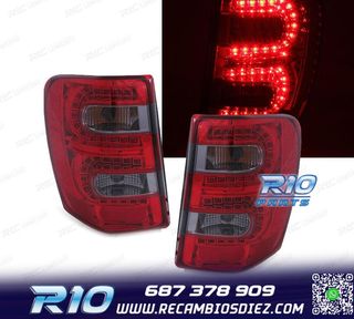 PILOTOS JEEP GRAND CHEROKEE 99-05 LED ROJO AHUMADO