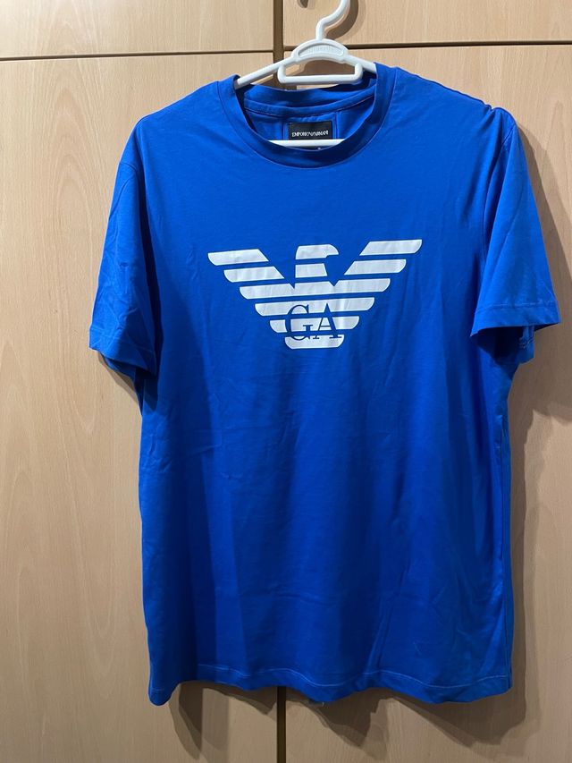 Camiseta Emporio Armani Azul Hombre