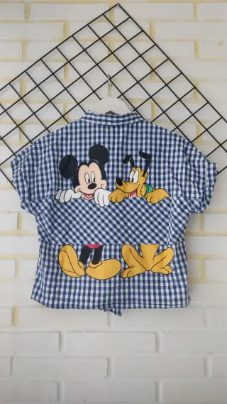 Camisa Zara Disney Mickey y Pluto Niña