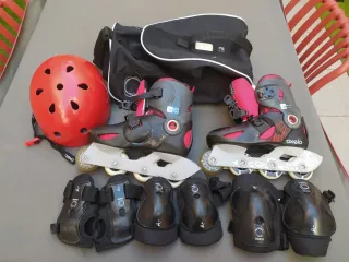 Patines Oxelo niño/a + Casco y Protecciones