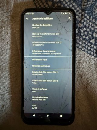 Motorola Moto E20 per riparare lo schermo