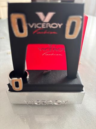 Conjunto Viceroy Acero Pendientes y Anillo