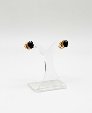 Pendientes de zafiro azules de oro 18k