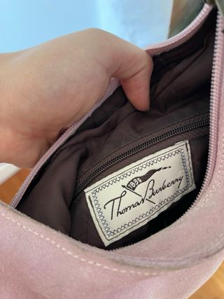 Bolso Burberry Rosa Vintage Piel