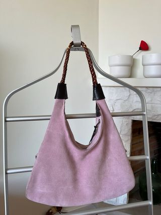 Bolso Burberry Rosa Vintage Piel