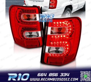 PILOTOS JEEP GRAND CHEROKEE 99-05 LED ROJO CLARO
