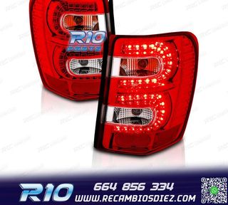PILOTOS JEEP GRAND CHEROKEE 99-05 LED ROJO CLARO