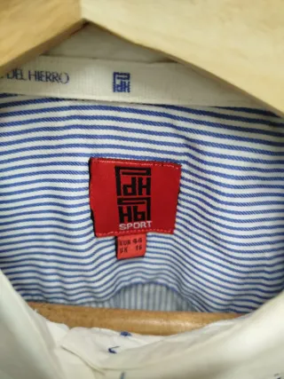 Camisa Pedro del Hierro Rayas Azul Blanco