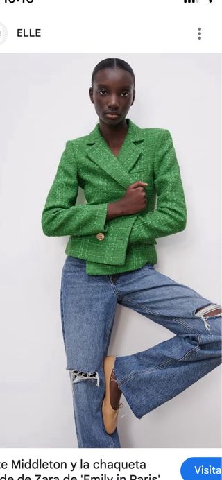 Americana verde Zara