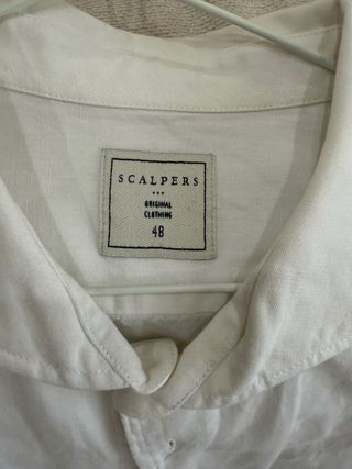 Camisa Scalpers Blanca Talla 48 Grande