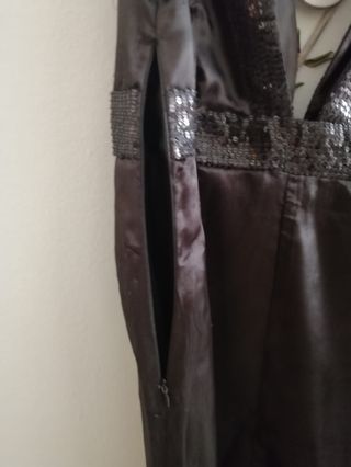 Vestido negro con lentejuelas