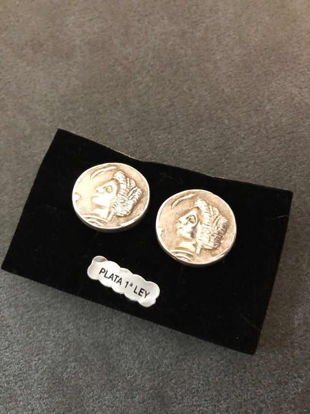 Pendientes Plata Monedas Romanas Nuevos