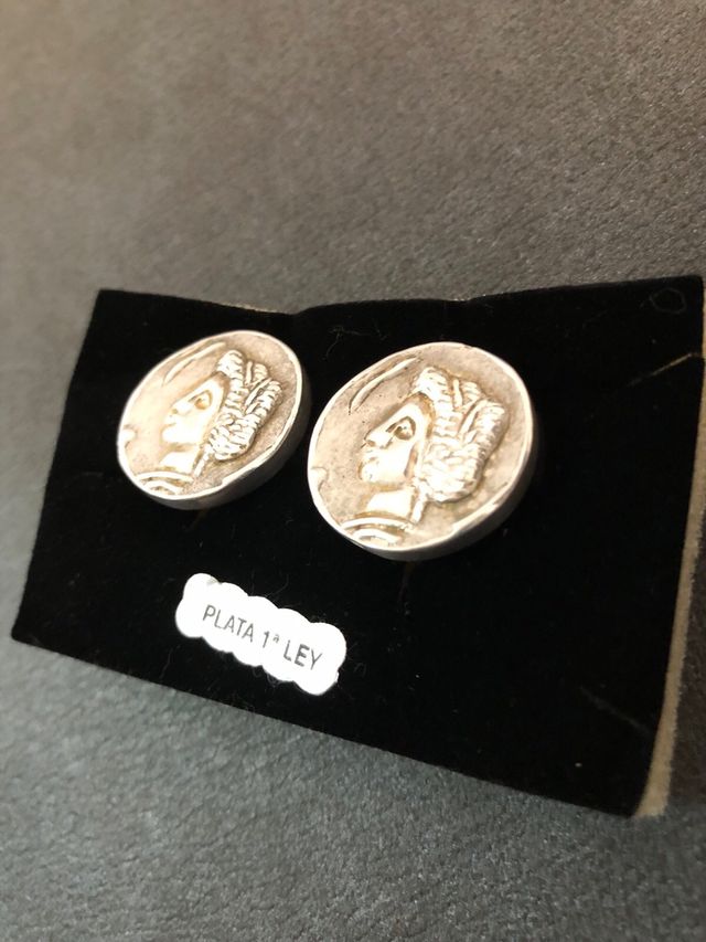 Pendientes Plata Monedas Romanas Nuevos