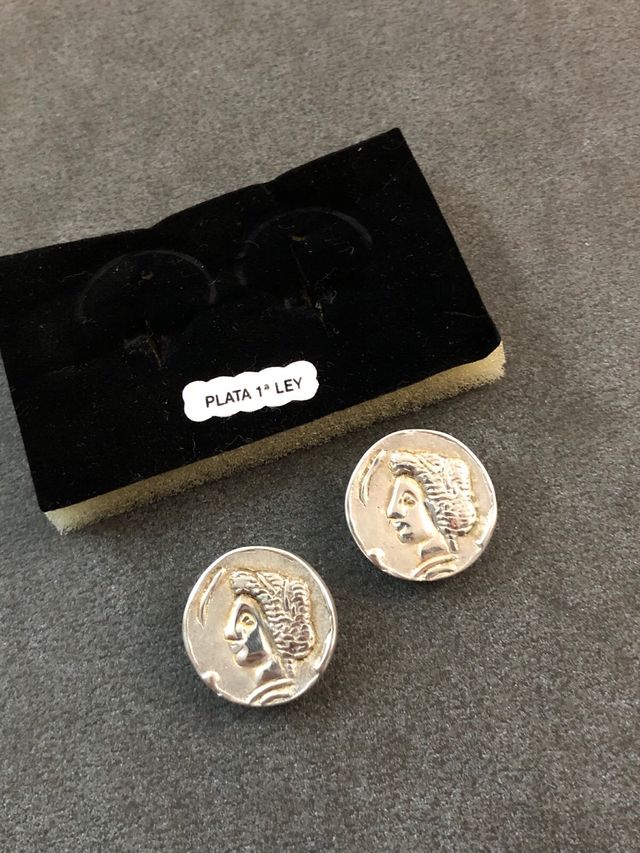 Pendientes Plata Monedas Romanas Nuevos